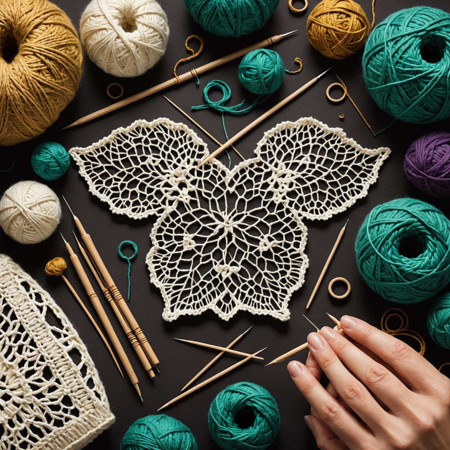 Волшебство вязания: как ажурные узоры и шестиугольники крючком оживляют ваши проекты