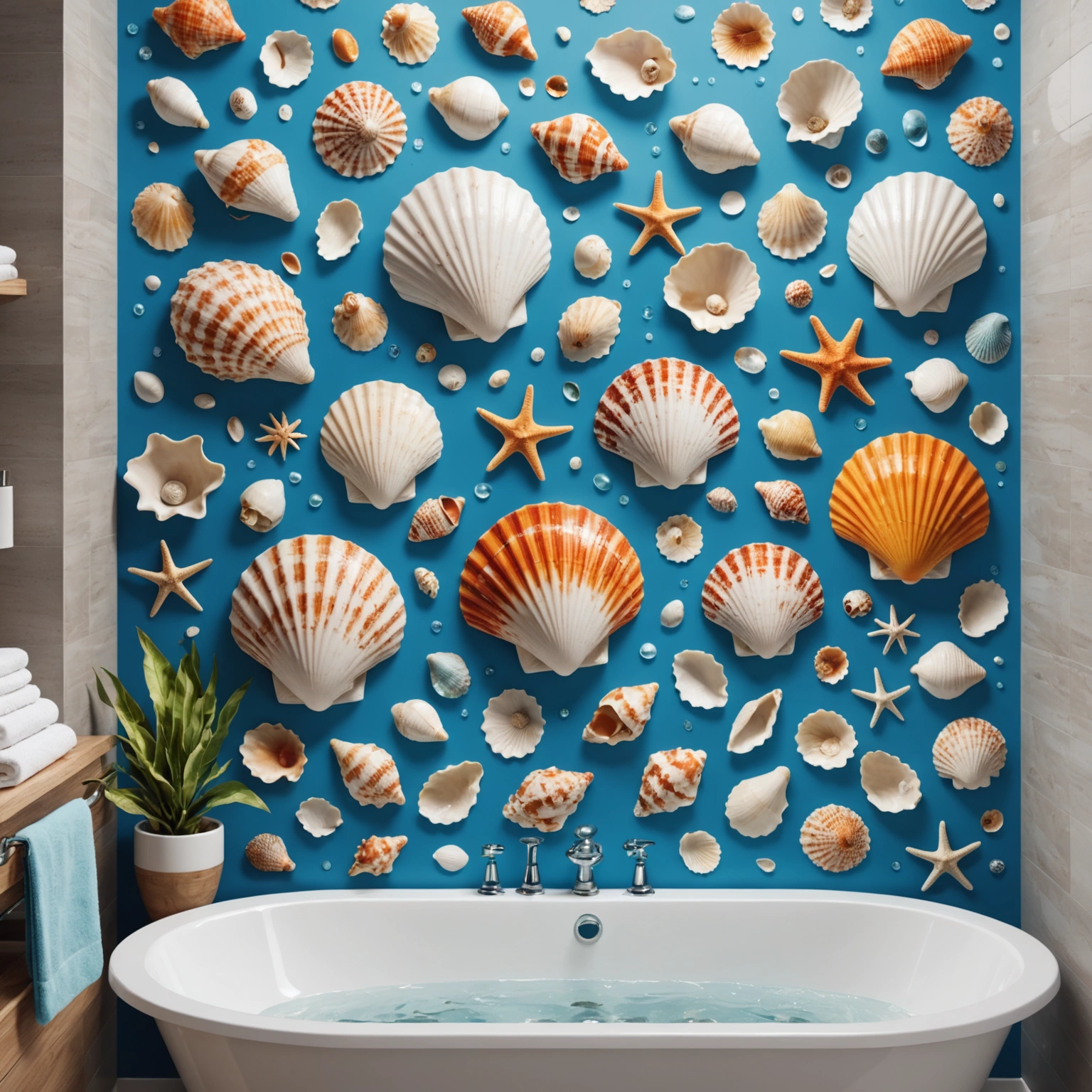 Декор ванной комнаты: как наклейки с ракушками и водостойкие наклейки преобразят ваше пространство