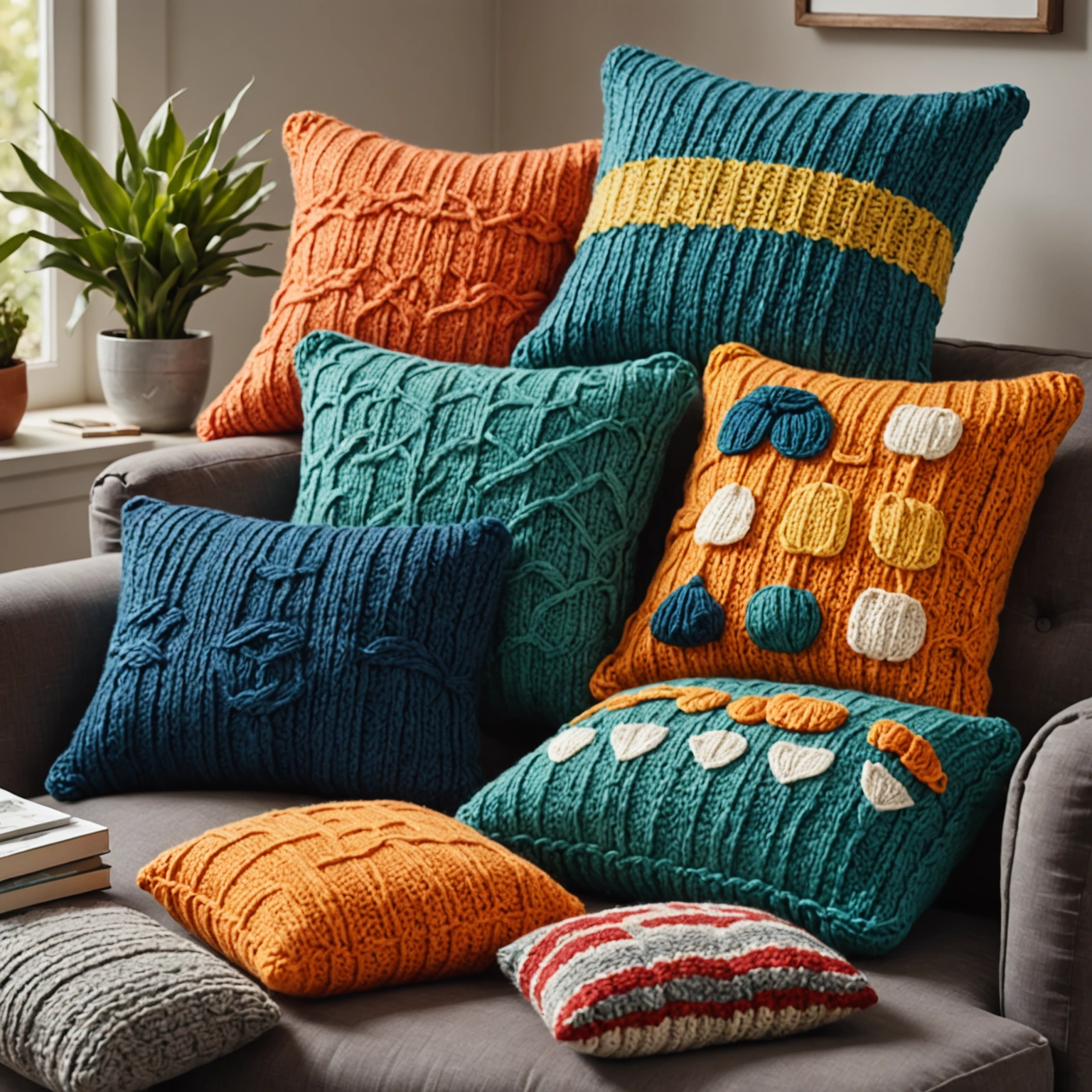 Прикольные вязаные подушки: Схемы и идеи вязаных подушек с приколами