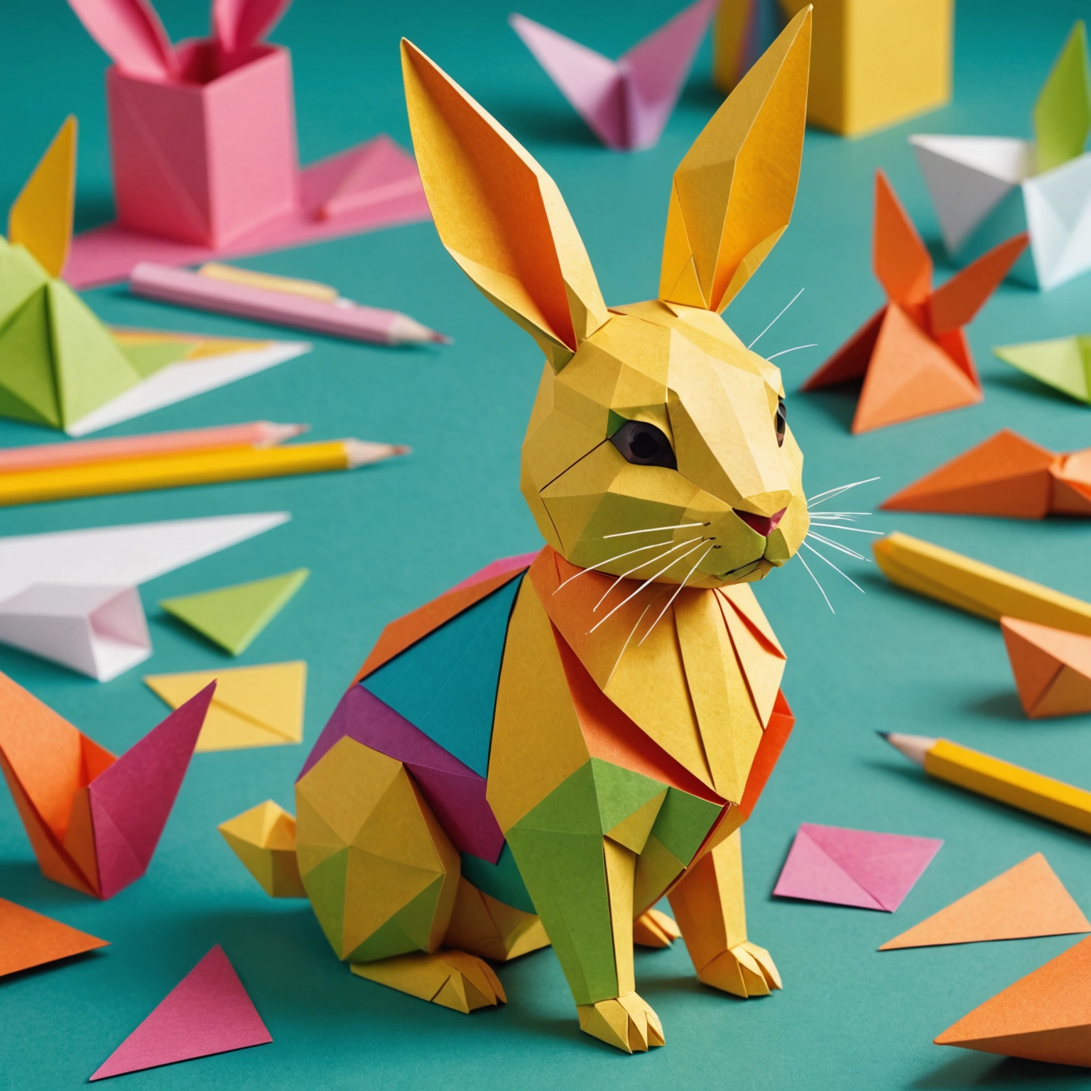 Как сделать зайца из бумаги: искусство оригами и аппликации для творческих душ