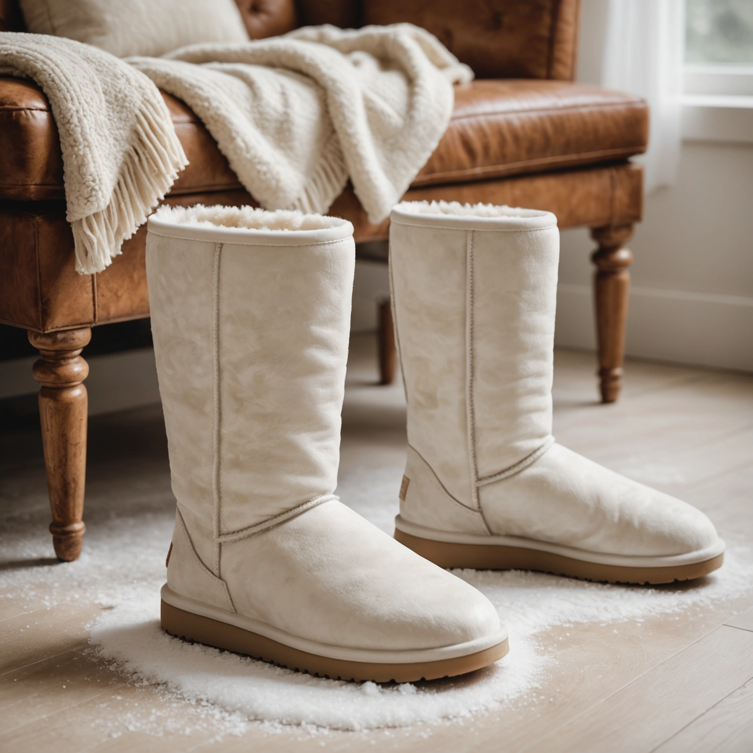 Как почистить белые угги: От соли и других загрязнений