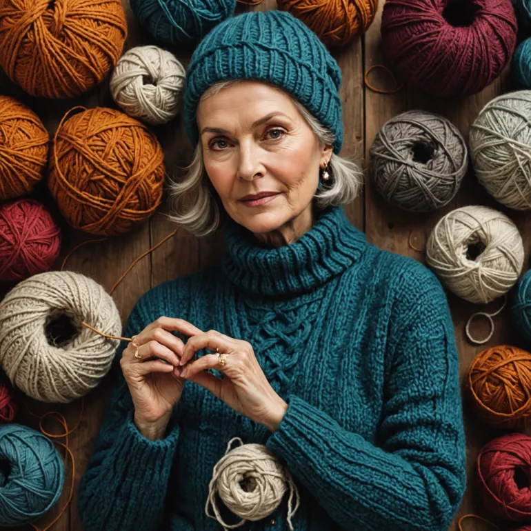 Искусство вязания: как выбрать идеальные вязаные шапки для женщин 50 лет с фото и описанием