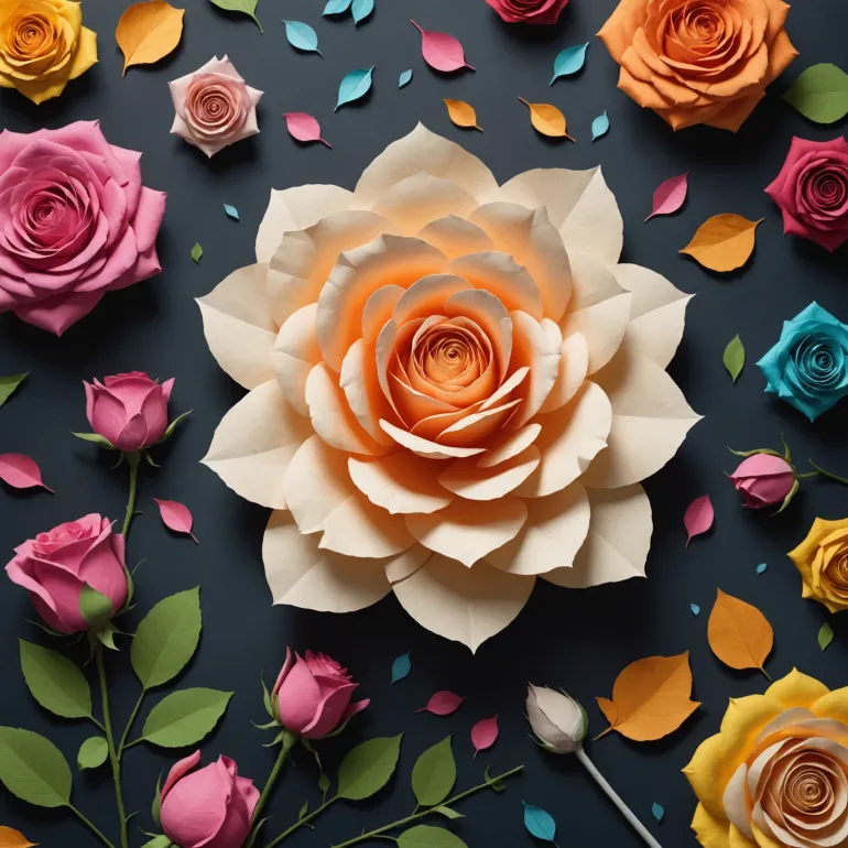 Как сделать цветок из бумаги: Роза и лилия — искусство, доступное каждому