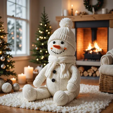 Как сделать снеговика из носков: Новогодний декор своими руками