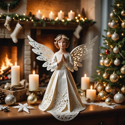 Как сделать ангела из бумаги: волшебный элемент новогоднего декора своими руками