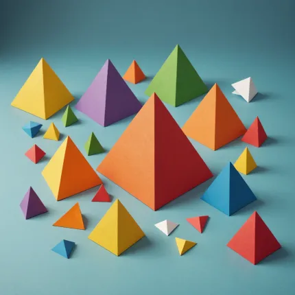 Как сделать пирамидку из бумаги: треугольная и квадратная модели для творчества и обучения