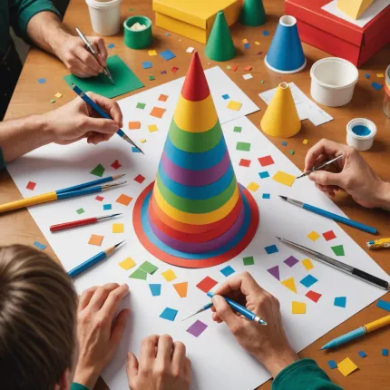 Как сделать конус из бумаги: для ёлки и шляпы – простой и творческий подход